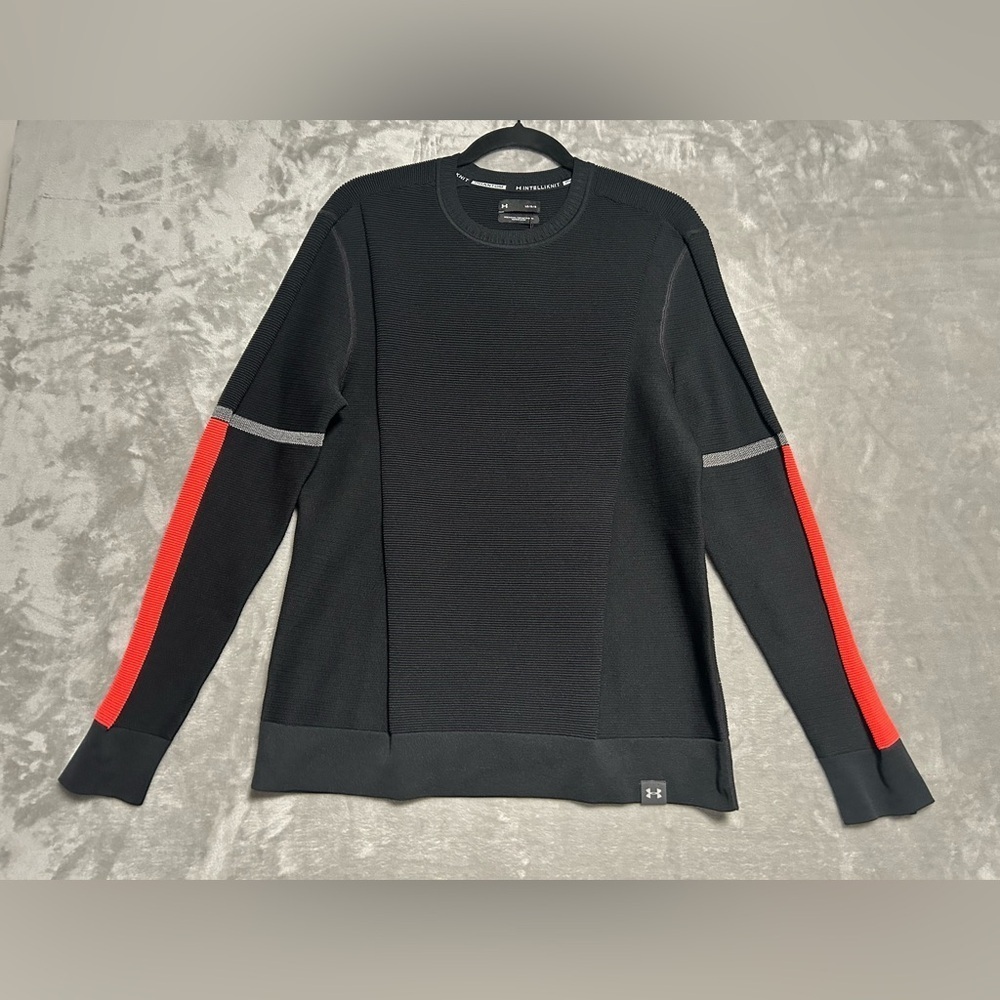 Under Armour Intelliknit Phantom Long Sleeve Top Women’s Large Black Pink
